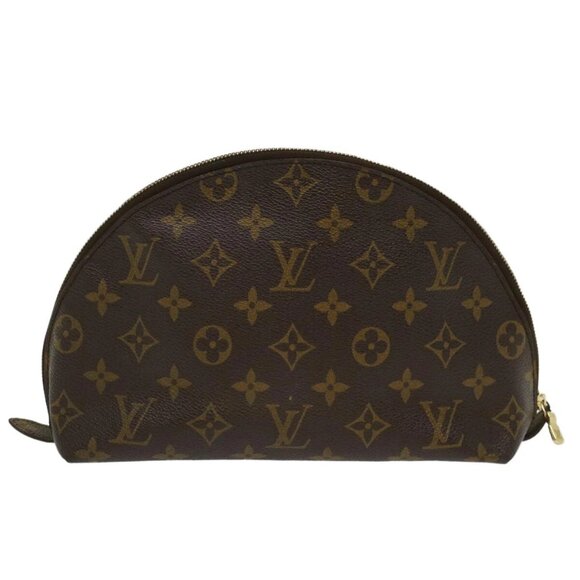 LOUIS VUITTON Monogram Trousse Demi Ronde Cosmetic Pouch - Picture 1 of 16
